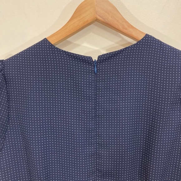 2/$75 J.Crew Polka Dot Tie Sleeve Flutter Dress - Picture 6 of 13